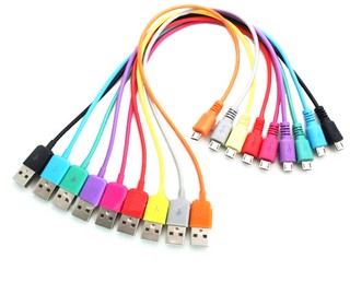 4World Kábel USB 2.0 MICRO 5pin, AM / B MICRO prenos dát/nabíjanie 1.0m žlutý
