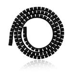 4World Organizér káblov SMART SNAKE - priemer 34mm, dĺžka 1.5m, čierny