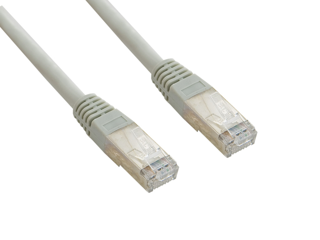 4World Sieťový kábel RJ45, bez krytky, Cat. 6 FTP, 1m, Šedý