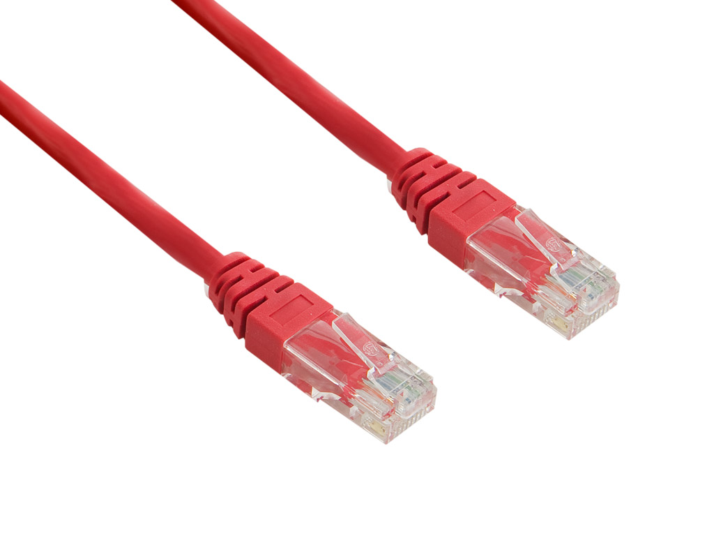 4World Sieťový kábel RJ45 s krytkou, Cat. 5e UTP, 15m, Červený