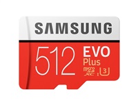 512 GB . microSDHC karta Samsung EVO Plus + adapter MB-MC512GA/EU