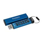 512 GB . USB 3.2 kľúč . Kingston IronKey Keypad 200 Enkrypted, čierny ( r280MB/s, w200MB/s) IKKP200/512GB