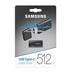 512 GB . USB 3.2 klúč. Samsung USB-C, šedý MUF-512DA4/APC