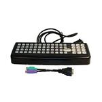 60 key Rugged Keyboard, QWERTY, PS2,WX8 adap.cable VX89152KEYBRD