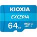 64 GB . microSDHC karta KIOXIA Exceria Class 10 UHS I U1 + adaptér LMEX1L064GG2