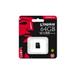 64 GB . microSDXC karta Kingston Class U3 UHS-I (r90MB/s, w45MB/s) bez adaptéra SDCG2/64GBSP