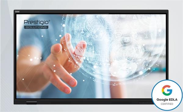 75" LIGHT GEN 7 Séria PRESTIGIO SOLUTIONS, Android 14 Google EDLA + upgr 16, 50 dotyk, 9H, 3x20W, 100 000:1, PSMB018L757