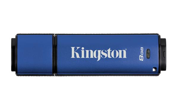 8 GB . USB 3.0 klúč . Kingston DTVP30, 256 AES FIPS 197 ( r165 MB/s, w22 MB/s ) DTVP30DM/8GB