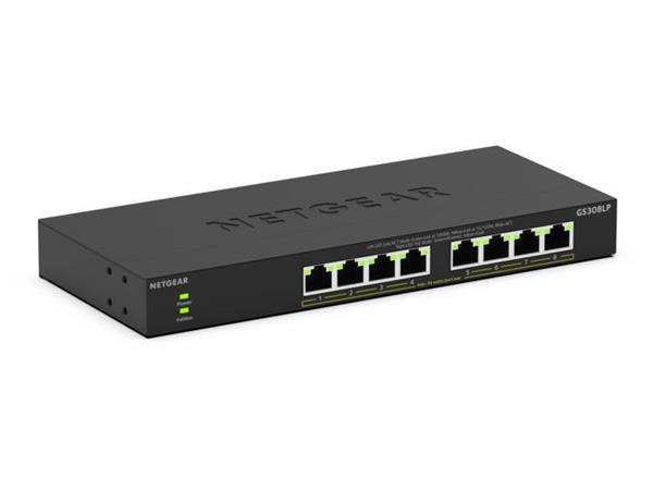 8-PORT POE GIGABIT UNMANAGED SWITCH GS3 GS308LP-100EUS