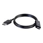 80694, 1.8M DisplayPort to HDMI Cable 4K Black