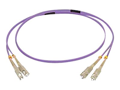 81744, 10m SC/SC OM4 LSZH Fibre Patch - Violet