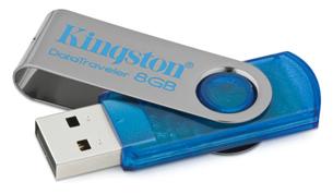 8GB USB DataTraveler 101 (Cyan) 2.0 KINGSTON DT101C/8GB