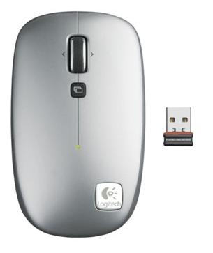 910-000892 Logitech V550 NANO Cordless laser mouse notebooks, Silver