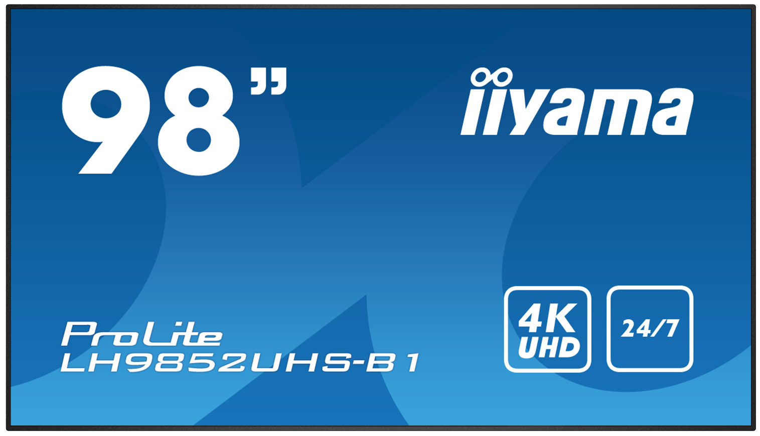 98" iiyama LH9850UHS-B1 - S-IPS,4K UHD,8ms,500cd/m2, 1300:1,16:9,komponent.,HDMI,DP,USB,RS232,repro. LH9852UHS-B1