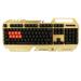 A4tech Bloody B418 silver podsvícená herní klávesnice, 8 mechanických infračervených kláves, USB, CZ B418 golden