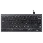 A4Tech FX51, Klávesnica CZ, bez numeriky, nízko profilová typ drôtová (USB), šedá FX51-GY