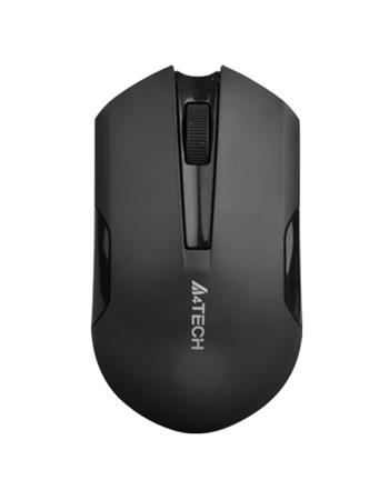 A4Tech Myš G3-200N, 1000DPI, 2.4 [GHz], optická, 3tl., bezdrôtová, čierna, 1 ks AA, klasická, V-Track, PowerSaver