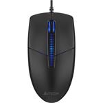 A4tech N-530S, podsvícená kancelářská myš, 1200 DPI, USB, černá N-530S-BK