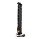 Acar S8 FA Rack IEC 3m kabel, 8 zásuvek, přepěťová ochrana, do racku ppacars8-3rack-iec