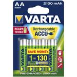 Accu R2U AA/4 HR6 2100mAh bat. VARTA 4008496550692