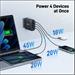 ACER 100W PD GaN charger - black; 3x USB Type-C + 1x USB Type-A , černá - nabíječka s Power Delivery a GaN ZL.ADTCC.00L