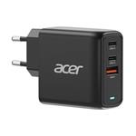 ACER 67W PD GaN charger - black; 2×USB-C +1×USB-A, černá - Nabíječka s Power Delivery a GaN = nitrid galia ZL.ADTCC.00J