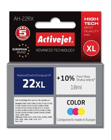ActiveJet Ink cartridge HP 9352 Col ref. no22 - 18 ml AH-22RX EXPACJAHP0049