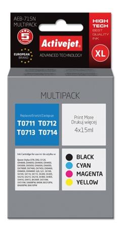 ActiveJet ink Epson T0715 new AEB-715N 4x15 ml EXPACJAEP0211