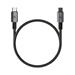 Adam Elements kábel CASA MS100 Magnetic USB-C na USB-C 60W 1m - Black ACBADMS100BK