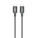 Adam Elements kábel CASA S120 USB-C na USB-C 60W 1.2m - Gray ACBADS120GY