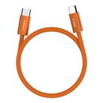 Adam Elements kábel iLinio C100 USB-C to USB-C 100W Magnetic 2pack - Orange ACBADC100SETOR