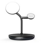 Adam Elements Omnia M3+ Magnetic 3-in-1 Wireless Charging Station - Black APAADM3POGBK