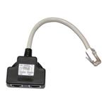 Adaptér (AD-4W) rozdvojka RJ45, 1x8p8c/2x8p4c, PC-PC, stíněný,