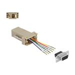 Adapter D-Sub 9 pin female to RJ12 6P/6C, Adapter D-Sub 9 pin female to RJ12 6P/6C