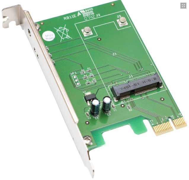Adaptér Mikrotik RouterBOARD IAMP1E / RB11E miniPCI-express to PCI-express