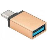 Adaptér PREMIUMCORD USB 3.1 C/male - USB 3.0 A/samica, zlatá, OTG