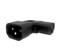 Adaptér úhlový na stranu IEC C13 na IEC C14 napětí 230V, 10A kpsr-08