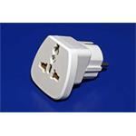 Adaptér univerzální cestovní pro zahraniční spotřebiče do CZ zásuvky IEC 320 C13 19.92.3034