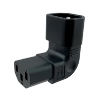 Adaptér vertikálně úhlový IEC C13 na IEC C14 napětí 230V, 10A kpsr-07