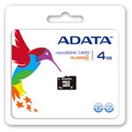 ADATA 4GB MicroSDHC Card Class 4 AUSDH4GCL4-R