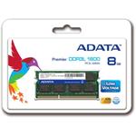 ADATA 8GB 1600MHz DDR3L CL11 SODIMM, 1.35V Single Tray ADDS1600W8G11-S