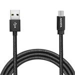 ADATA cable USB type-A , charge and sync data on Android, black AMUCAL-200CMK-CBK