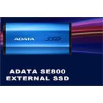 ADATA external SSD 1TB SE800 Series IP68 USB-C, Black, dust/water proof plus military-spec shockproof ASE800-1TU32G2-CBK