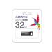 ADATA Flash Disk 32GB UR340, USB 3.2 Dash Drive, kov lesklá černá AROY-UR340-32GBK