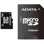 ADATA micro SDHC karta 16GB Class 4 + adaptér na SDHC AUSDH16GCL4-RA1