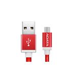 ADATA Micro USB kabel pletený 1m červený AMUCAL-100CMK-CRD
