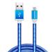 ADATA Micro USB kabel pletený 1m modrý AMUCAL-100CMK-CBL