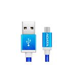 ADATA Micro USB kabel pletený 1m modrý AMUCAL-100CMK-CBL