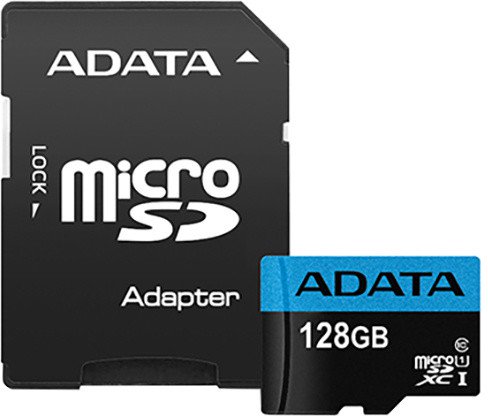 ADATA MicroSDXC 128GB UHS-I 85/25MB/s + adapter AUSDX128GUICL10A1-RA1