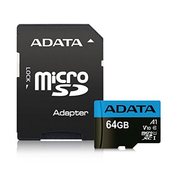 ADATA MicroSDXC 64GB UHS-I 85/25MB/s + adapter AUSDX64GUICL10A1-RA1